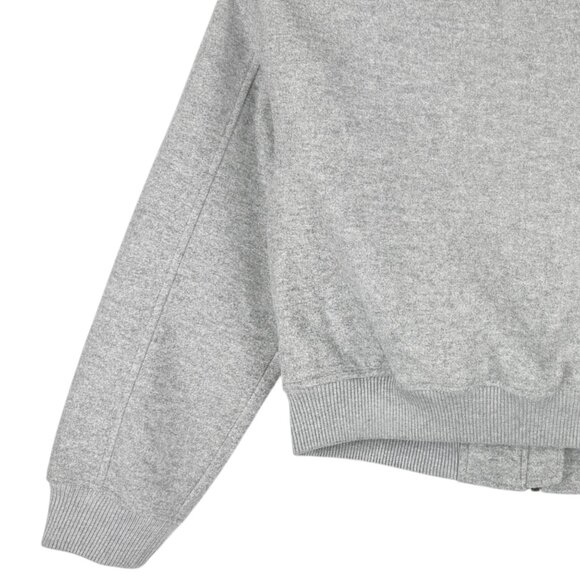 Rachel Zoe Women's Lined Ribbed Cuff/Hem Full Zip Gray Bomber Jacket Size M NWOT - Picture 5 of 10